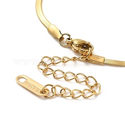 Bracelet chaîne à chevrons en acier inoxydable 304 avec placage ionique (IP) pour hommes et femmes&nbsp;BJEW-E058-01A-G