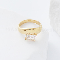 Anillos de dedo de vidrio de acero inoxidable 304&nbsp;MD8256-1