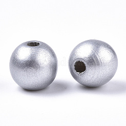 Sprühlackierte Naturholzperlen&nbsp;WOOD-TAC0005-05B-01