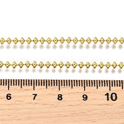 Collares de cadena de eslabones redondos de latón de 3 mm&nbsp;NJEW-M108-12G