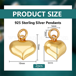 2 pz 925 pendenti in argento sterling&nbsp;STER-BC0002-83B-G