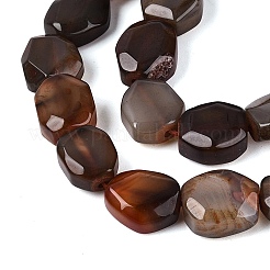 Brins de perles d'agate naturelle teintes et chauffées&nbsp;G-N359-15A-07