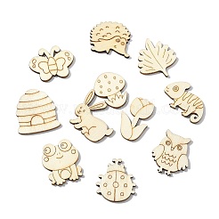 100 pièces de morceaux de bois non teints&nbsp;WOOD-CJC0006-026-1