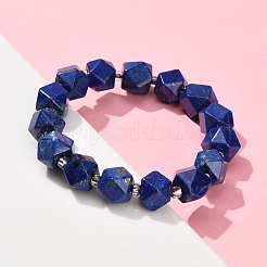 Natürliche Lapislazuli Perlen Stretch-Armbänder&nbsp;BJEW-F523-05