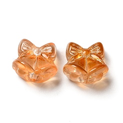 Abalorios de vidrio transparentes&nbsp;GLAA-O023-16
