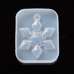 Weihnachts-Schneeflocken-Harzguss-Silikon-Anhängerformen&nbsp;DIY-WH0162-56