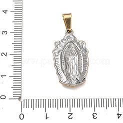 Pendentifs religieux en acier inoxydable 304&nbsp;STAS-H264-13F-ASG