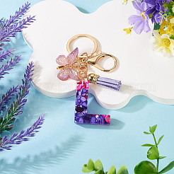 Porte-clés pendentif papillon en résine&nbsp;KEYC-TAC0034-03L