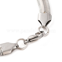 Flache Schlangenkettenarmbänder aus 304 Edelstahl für Damen&nbsp;BJEW-G711-06GP
