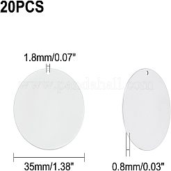 Pendentifs en acier inoxydable&nbsp;STAS-WH0026-01P