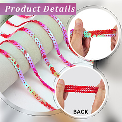 1 rollo de cuentas de lentejuelas de PVC&nbsp;DIY-SP0005-27C