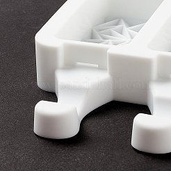 Moules en silicone rectangle de qualité alimentaire&nbsp;LS-DIY-D062-06B