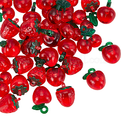 36 Stück 3 Stile Acryl-Imitationsfruchtanhänger&nbsp;MACR-UN0001-08