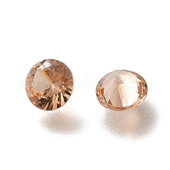 Zirkonia zeigte zurück Cabochons&nbsp;ZIRC-WH0001-B11