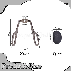 Ersatz-Kits für Sonnenbrillen-Nasenpads&nbsp;DIY-AR0005-02A