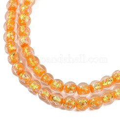 Fili di perline di lampwork in lamina fatti a mano&nbsp;FOIL-K003-06B-08