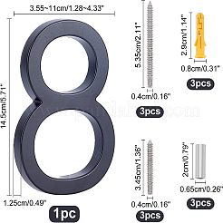 Numéro de maison en alliage de zinc&nbsp;FIND-WH0064-99-8