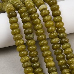 Gefärbt natürlichen weißen Jade Perlen Stränge&nbsp;G-G107-A46-01
