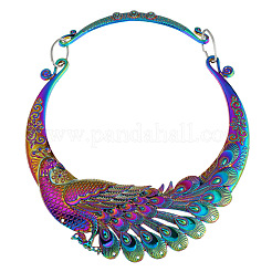 Ethnischen Stil Legierung Pfau Lätzchen Halsketten&nbsp;FS-WG6E760-01