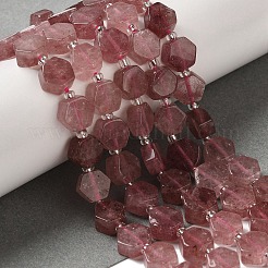 Fragola naturale perle di quarzo fili&nbsp;G-P534-A03-01