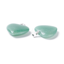 Pendentifs en aventurine vert naturel&nbsp;G-G956-B37-FF