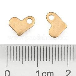 Breloques en forme de cœur en acier inoxydable 304 avec placage ionique (IP)&nbsp;X-STAS-F075-21