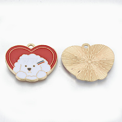Pendentifs d'émail en alliage&nbsp;ENAM-T011-04KC-RS