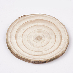 Cabochons en bois non finis non teints&nbsp;X-WOOD-T011-25