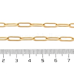 Ionenplattierung (IP) 304 Edelstahl Büroklammer Kette Halskette&nbsp;X-NJEW-D045-14G