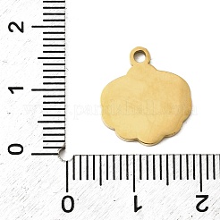 304 Edelstahl-Emaille-Anhänger&nbsp;STAS-I336-05G-02