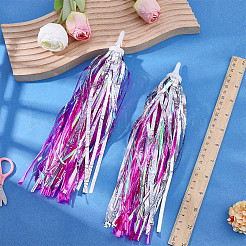 Ruban à pompons en plastique pour enfants&nbsp;AJEW-CN0006-63B