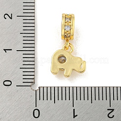 Messing micro pave klare zirkonia anhänger&nbsp;LS-KK-U007-02G-06