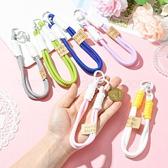 6 Stück 6 Farben Doppelknopf-Handy-Lanyards&nbsp;ST-CJ0023-05
