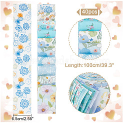 Baumwollstoffe mit Blumenmuster&nbsp;DIY-WH0588-11B
