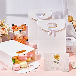 Rechteckige Geschenktüten aus Papier&nbsp;CARB-WH0017-14A-04