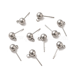 Boucles d'oreilles à tige en acier inoxydable 304 anti-ternissement&nbsp;STAS-E026-1