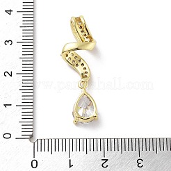 Colgante micropavé cubic zirconia de latón&nbsp;KK-F877-17G