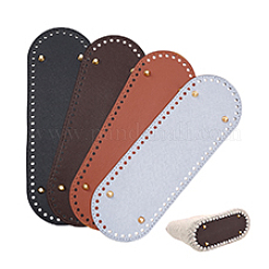 4 pièce de fond ovale en cuir PU 4 couleurs&nbsp;DIY-PH0029-28A