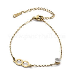 201 Edelstahl-Kabelkettenarmbänder&nbsp;BJEW-H205-01C-G
