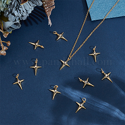 10 Stk. Messing Micro Pave Zirkonia Anhänger&nbsp;PALLOY-ME00027