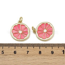 Pendentifs d'émail en laiton &nbsp;KK-H072-14G