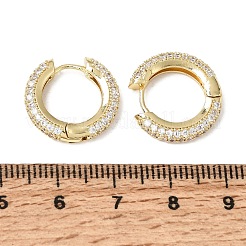 Micro ottone spianare zirconi Orecchini a cerchio&nbsp;KK-CBA8324-24G-04