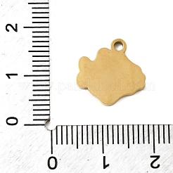 304 Edelstahl-Emaille-Anhänger&nbsp;STAS-I336-05G-04