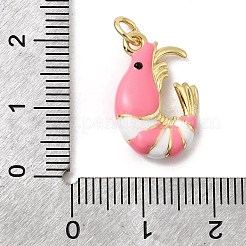 Pendentifs d'émail en laiton &nbsp;KK-H092-07G-03