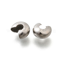Crimpperlenabdeckungen aus Edelstahl 304&nbsp;STAS-P239-34P-05