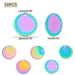 20 pendentif en acier inoxydable 304 avec placage ionique (IP)&nbsp;STAS-DC0008-38