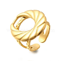 Anello aperto in acciaio inossidabile 304 per donna&nbsp;RJEW-A053-06G-07