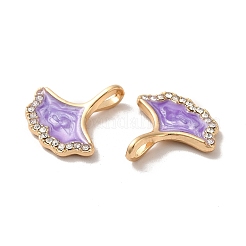 Pendente in strass in lega di placcatura a cremagliera&nbsp;LS-ENAM-O050-01G-01