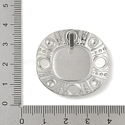 Cabochon-Fassungen für Anhänger aus Edelstahl 304&nbsp;STAS-D376-12P