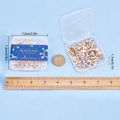 40pcs 4 pendentifs en émail en alliage d'or clair de style&nbsp;ENAM-SC0002-72